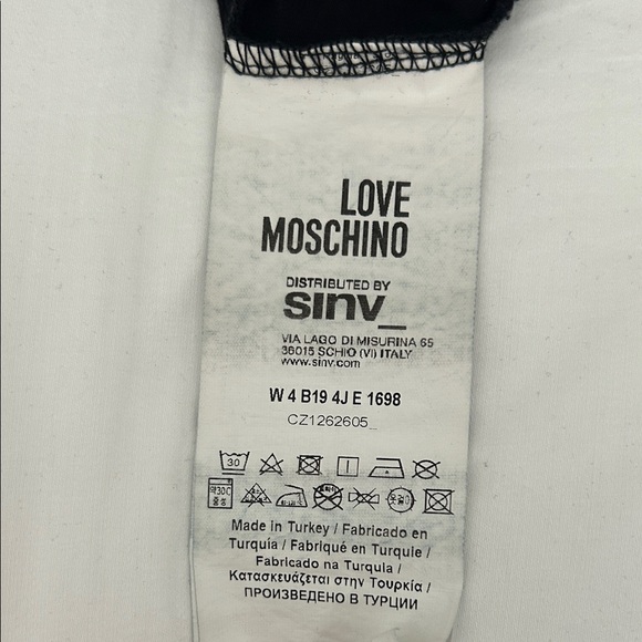 Love Moschino Black Tee with Red Heart Graphic - Picture 6 of 9